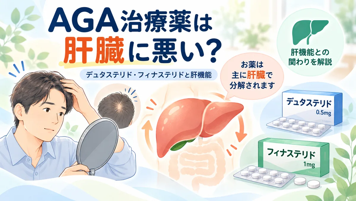 AGA治療薬は肝臓に悪い?デュタステリド・フィナステリドは主に肝臓で分解されます